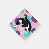 Orca Killer Whale Birthday Servet (Hoek)