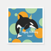 Orca Killer Whale Birthday Servet (Voorkant)