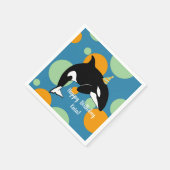 Orca Killer Whale Birthday Servet (Hoek)