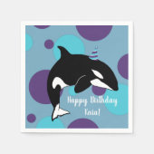 Orca Killer Whale Birthday Servet (Voorkant)