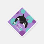 orca Killer Whale Birthday Servet (Hoek)