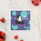 orca Killer Whale Birthday Servet (Insitu)