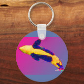 Orca Killer Whale Breach in Bright Colors Sleutelhanger (Voorkant)