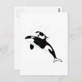 Orca Killer Whale Briefkaart (Voorkant / Achterkant)