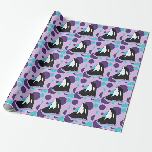 Orca Killer Whale Cadeaupapier (Uitgerold)