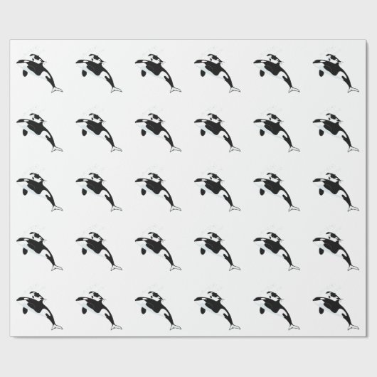 Orca Killer Whale Cadeaupapier (Vlak)