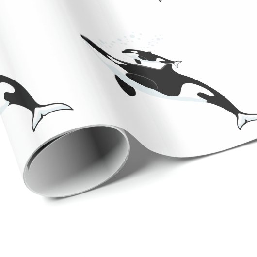 Orca Killer Whale Cadeaupapier (Rol Hoek)