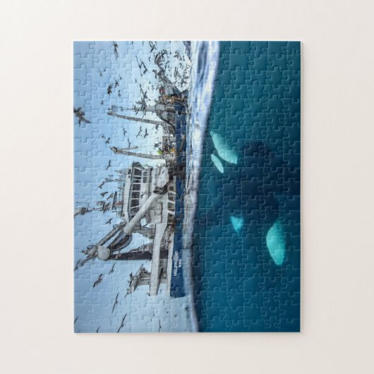 Orca Killer Whale Commercial Vist Legpuzzel (Verticaal)
