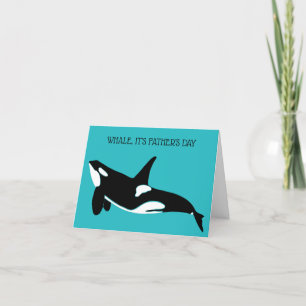 Orca, Killer Whale Custom Message Vaderdag Kaart
