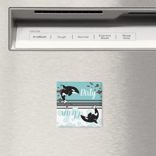 Orca Killer Whale Dirty/Clean Magneet (Insitu (Vaatwasser))