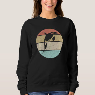Orca Killer Whale Dolphin Retro  Sunset Orc Trui