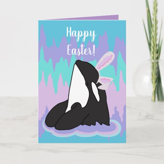 Orca Killer Whale Easter Kaart (Voorkant)