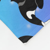 Orca Killer Whale Fleece Deken (Hoek)