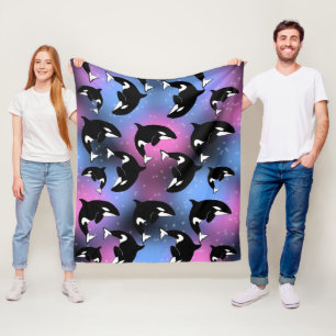 Orca Killer Whale Fleece Deken