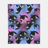 Orca Killer Whale Fleece Deken (Voorkant)