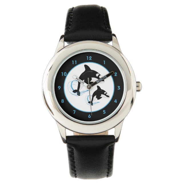 Orca Killer Whale Horloge (Voorkant)