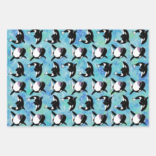 Orca Killer Whale Inpakpapier Vel (Voorkant 2)