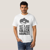 Orca Killer Whale Just a Boy Who Loves Killer Whal T-shirt (Voorkant volledig)