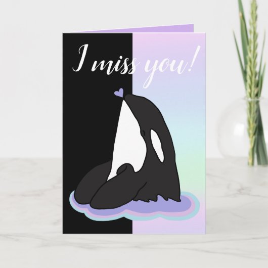 Orca Killer Whale Kaart (Voorkant)