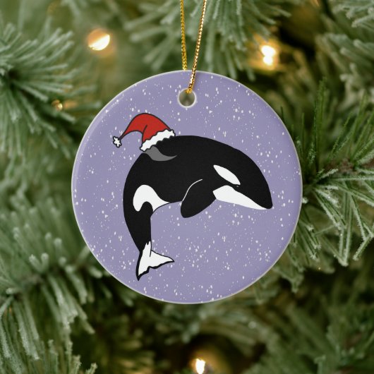 Orca Killer Whale Keramisch Ornament (Boom)