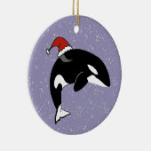 Orca Killer Whale Keramisch Ornament (Rechts)