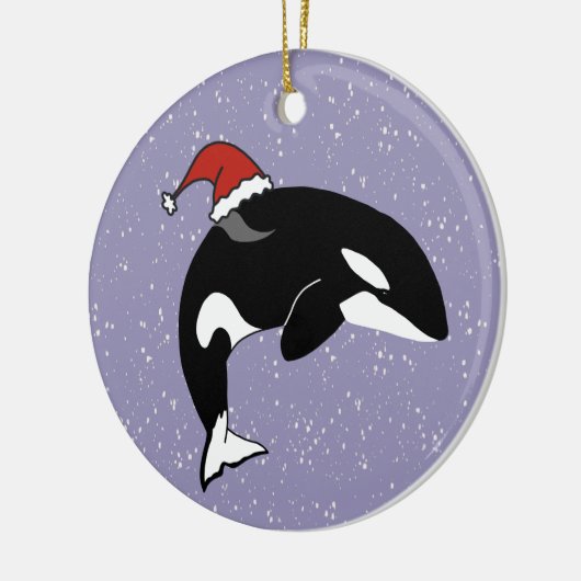 Orca Killer Whale Keramisch Ornament (Links)