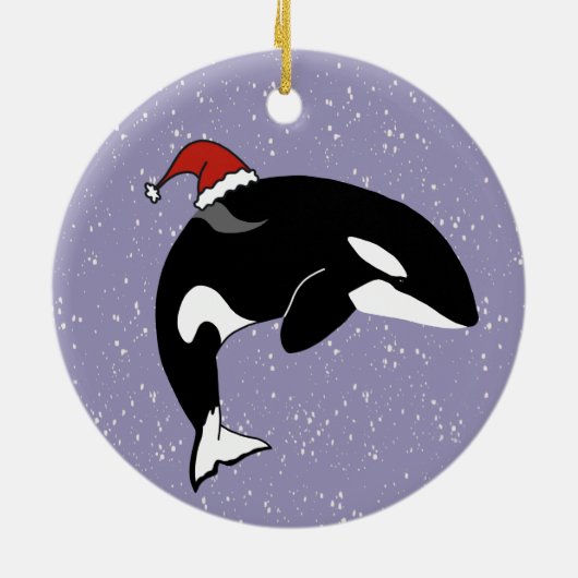 Orca Killer Whale Keramisch Ornament (Achterkant)