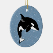 Orca Killer Whale Keramisch Ornament (Rechts)