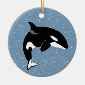 Orca Killer Whale Keramisch Ornament (Voorkant)