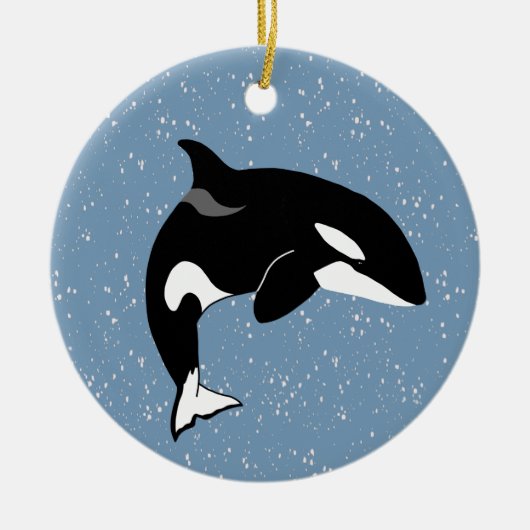 Orca Killer Whale Keramisch Ornament (Voorkant)