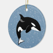 Orca Killer Whale Keramisch Ornament (Links)
