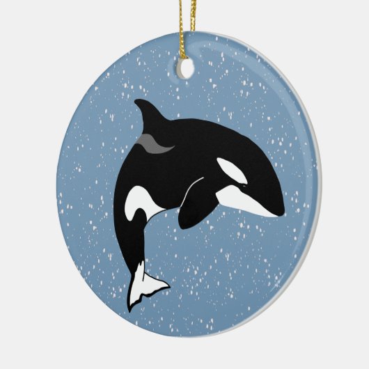 Orca Killer Whale Keramisch Ornament (Links)