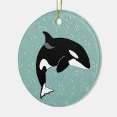 Orca Killer Whale Keramisch Ornament (Links)
