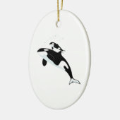Orca Killer Whale Keramisch Ornament (Links)