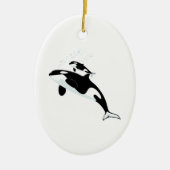 Orca Killer Whale Keramisch Ornament (Voorkant)