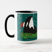 Orca Killer Whale Kerstmis Mok (Links)
