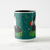 Orca Killer Whale Kerstmis Mok (Midden)