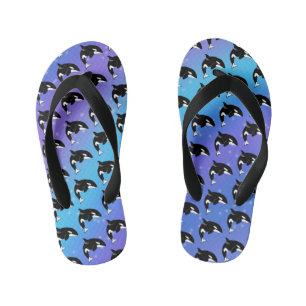 Orca Killer Whale Kinder Teenslippers