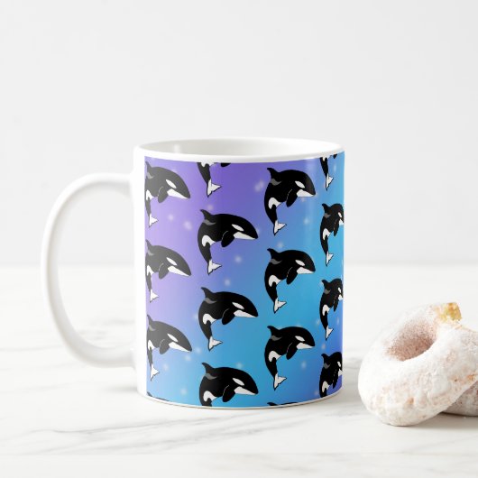 Orca Killer Whale Koffiemok (Met donut)