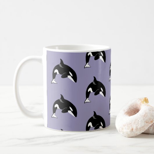 Orca Killer Whale Koffiemok (Met donut)