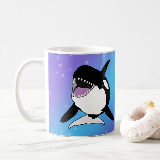 Orca Killer Whale Koffiemok (Met donut)