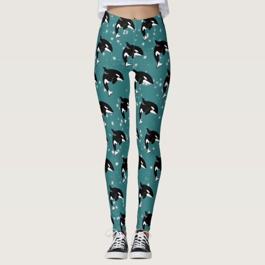 Orca Killer Whale Leggings (Voorkant)