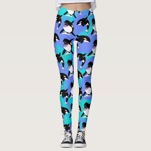 Orca Killer Whale Leggings (Voorkant)
