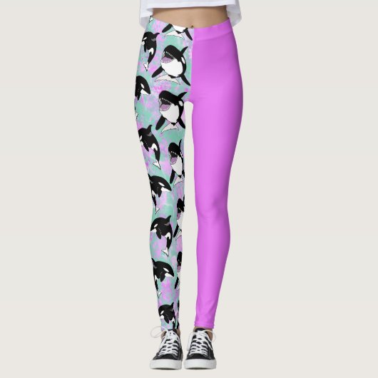 Orca Killer Whale Leggings (Voorkant)