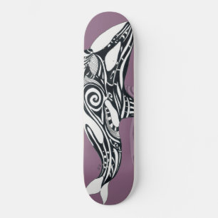 Orca Killer Whale mauve Paarse Tlingit Tribal Ink Persoonlijk Skateboard