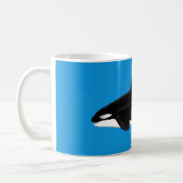 Orca / Killer Whale Mug Blue Koffiemok