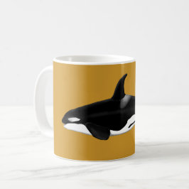 Orca / Killer Whale Mug Yellow Koffiemok