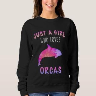 Orca Killer Whale Ocean Gewoon een meisje met lang Trui