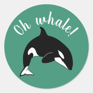 Orca Killer Whale - oh walvis! Ronde Sticker