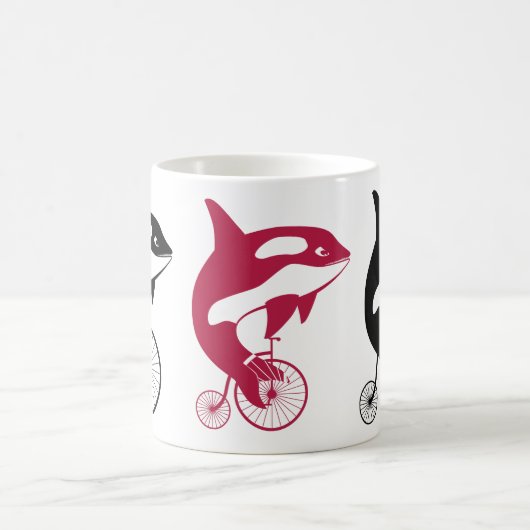 Orca Killer Whale op  Bike Koffiemok (Center)